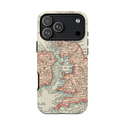 British Isles Vintage Map iPhone Case