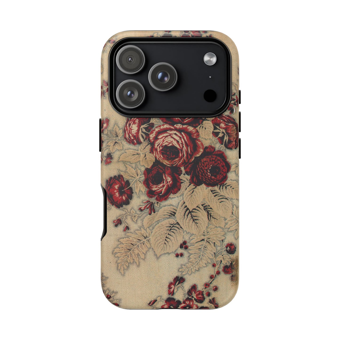 Red Roses Vintage iPhone Case