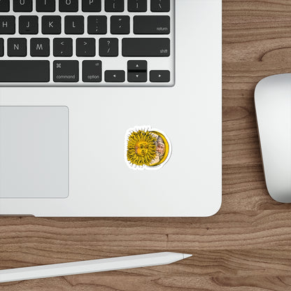 Sun and Moon Sticker :: All-Weather, Water-Resistant Vinyl (5 sizes)