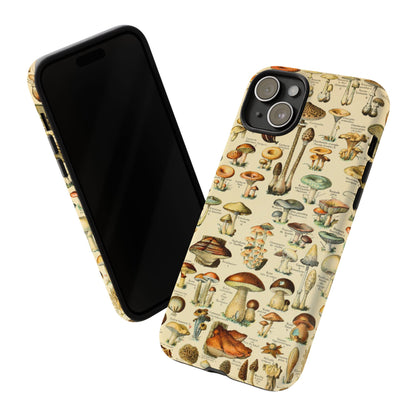 Mushrooms Vintage Field Guide iPhone Case