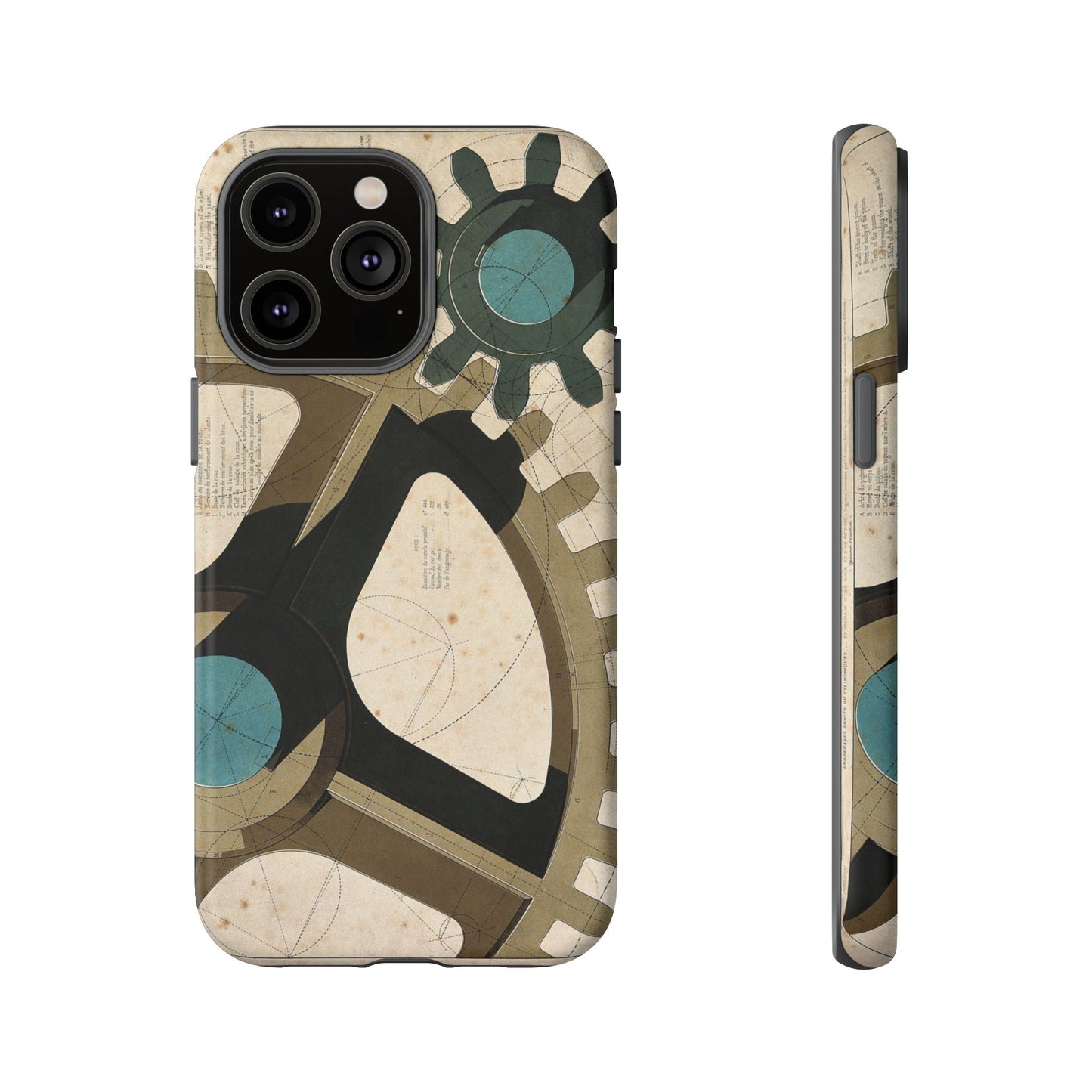 Antique Industrial Cog Wheels iPhone Case