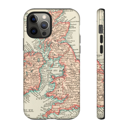 British Isles Vintage Map iPhone Case