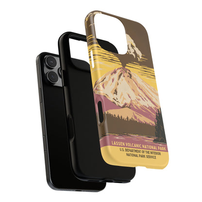 Lassen Volcanic National Park Retro iPhone Case