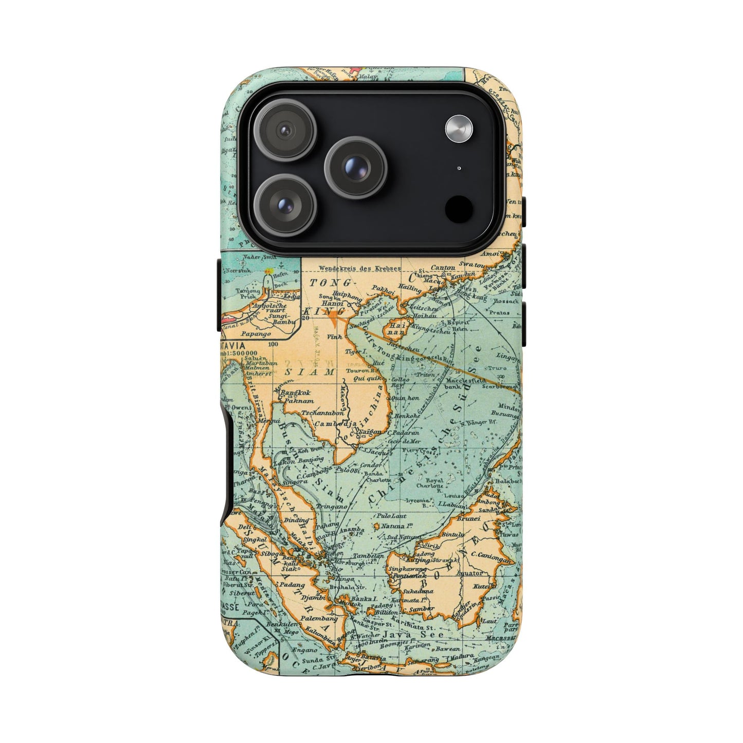 South China Sea Antique Map iPhone Case