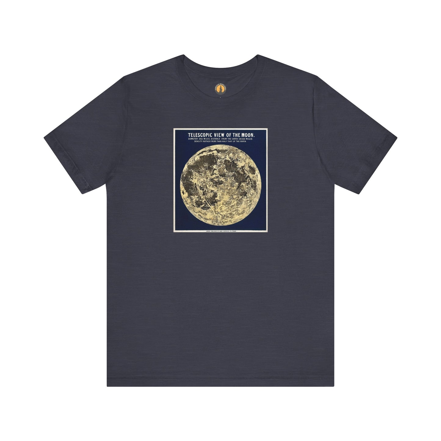 Vintage Telescopic View of the Moon Tee