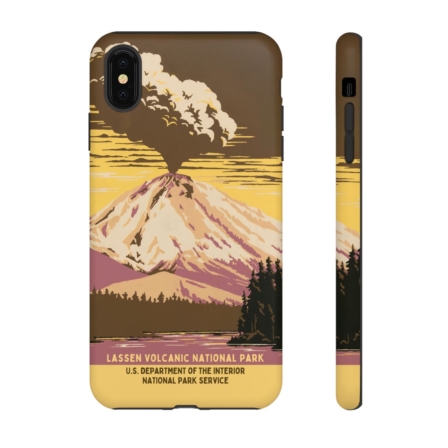 Lassen Volcanic National Park Retro iPhone Case