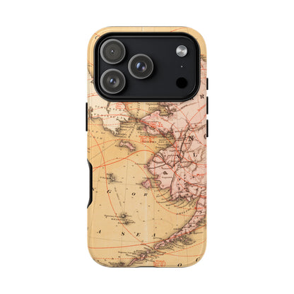 Alaska Territory Antique Map iPhone Case