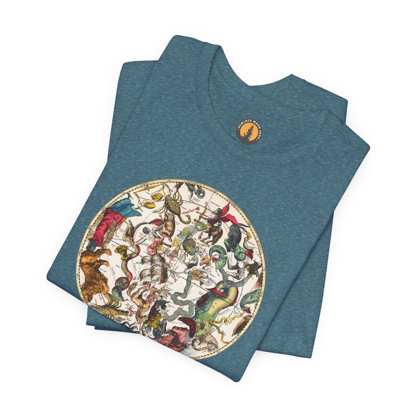 Southern Constellations Antique Map Tee