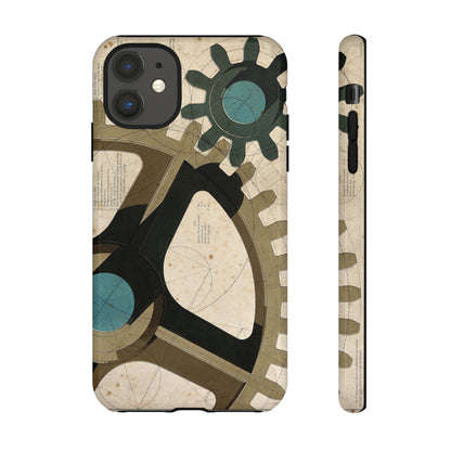 Antique Industrial Cog Wheels iPhone Case
