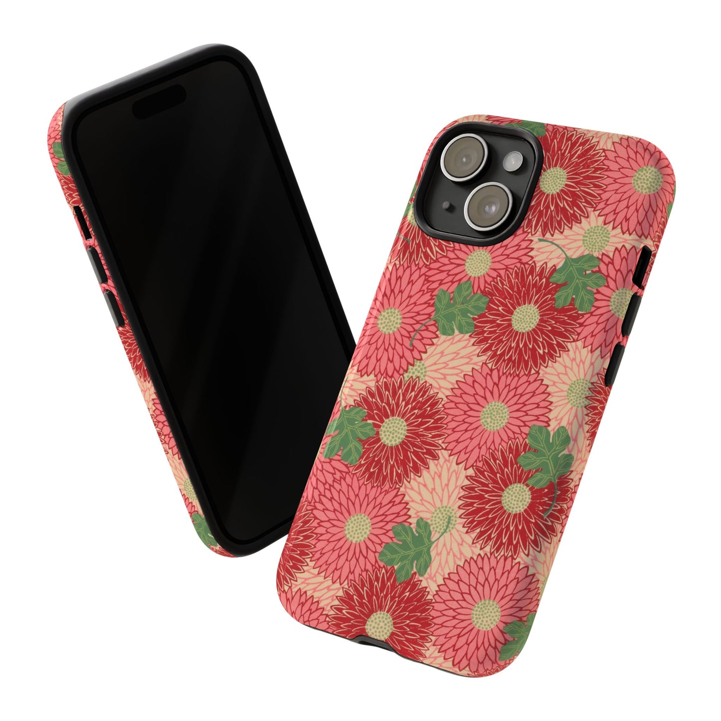 Pink Chrysanthemums Vintage iPhone Case
