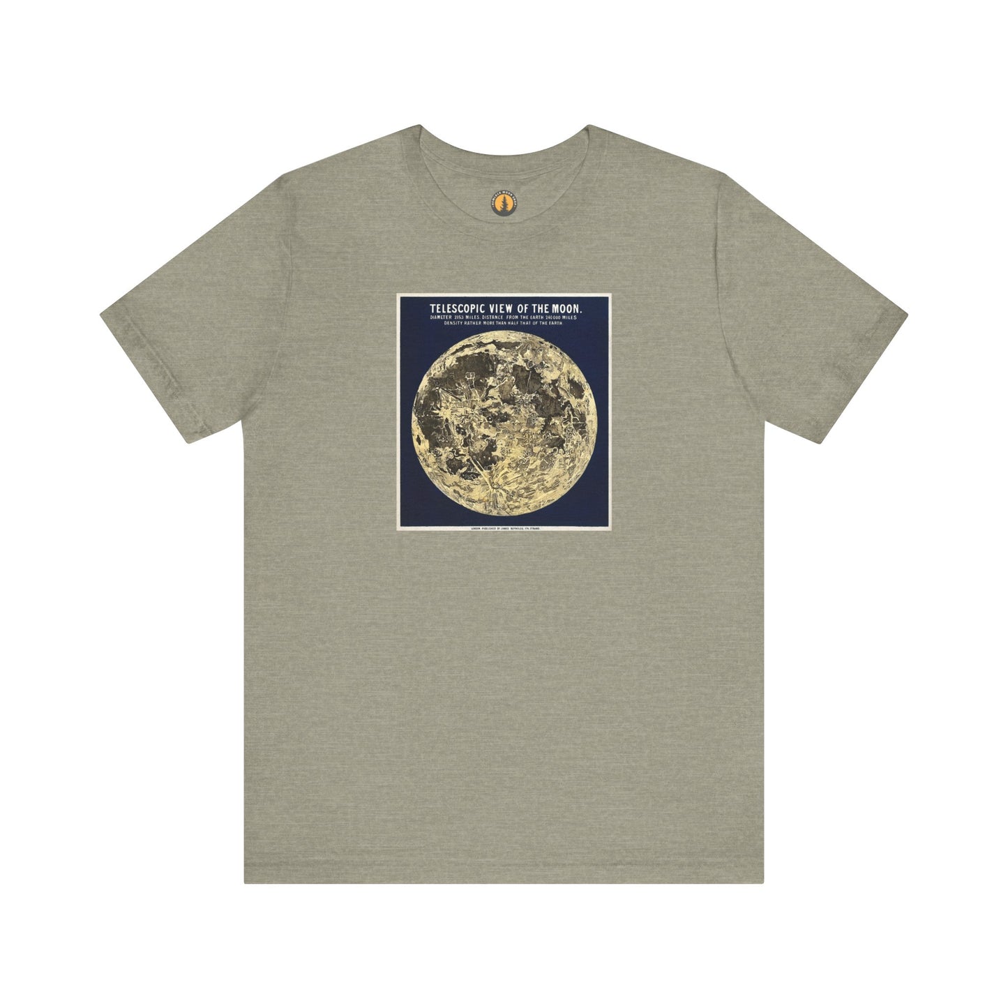 Vintage Telescopic View of the Moon Tee