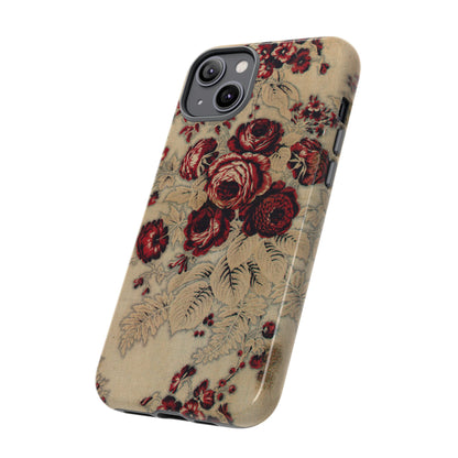 Red Roses Vintage iPhone Case