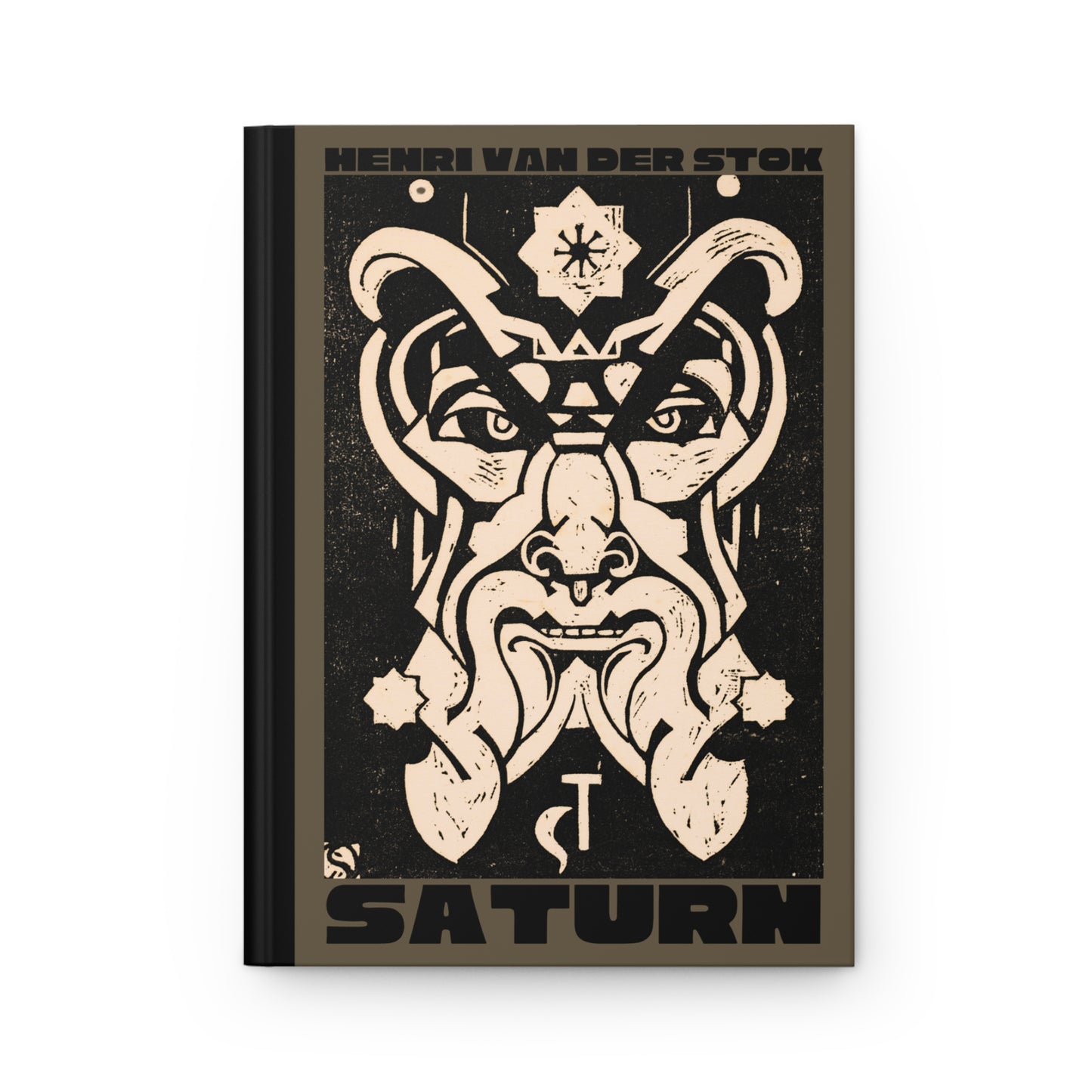 Saturn Hardcover Journal | Henri van der Stok's Planet Masks No. 006