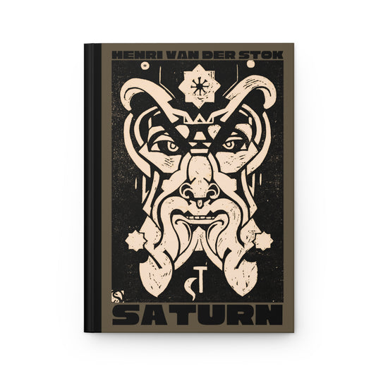 Saturn Hardcover Journal | Henri van der Stok's Planet Masks No. 006