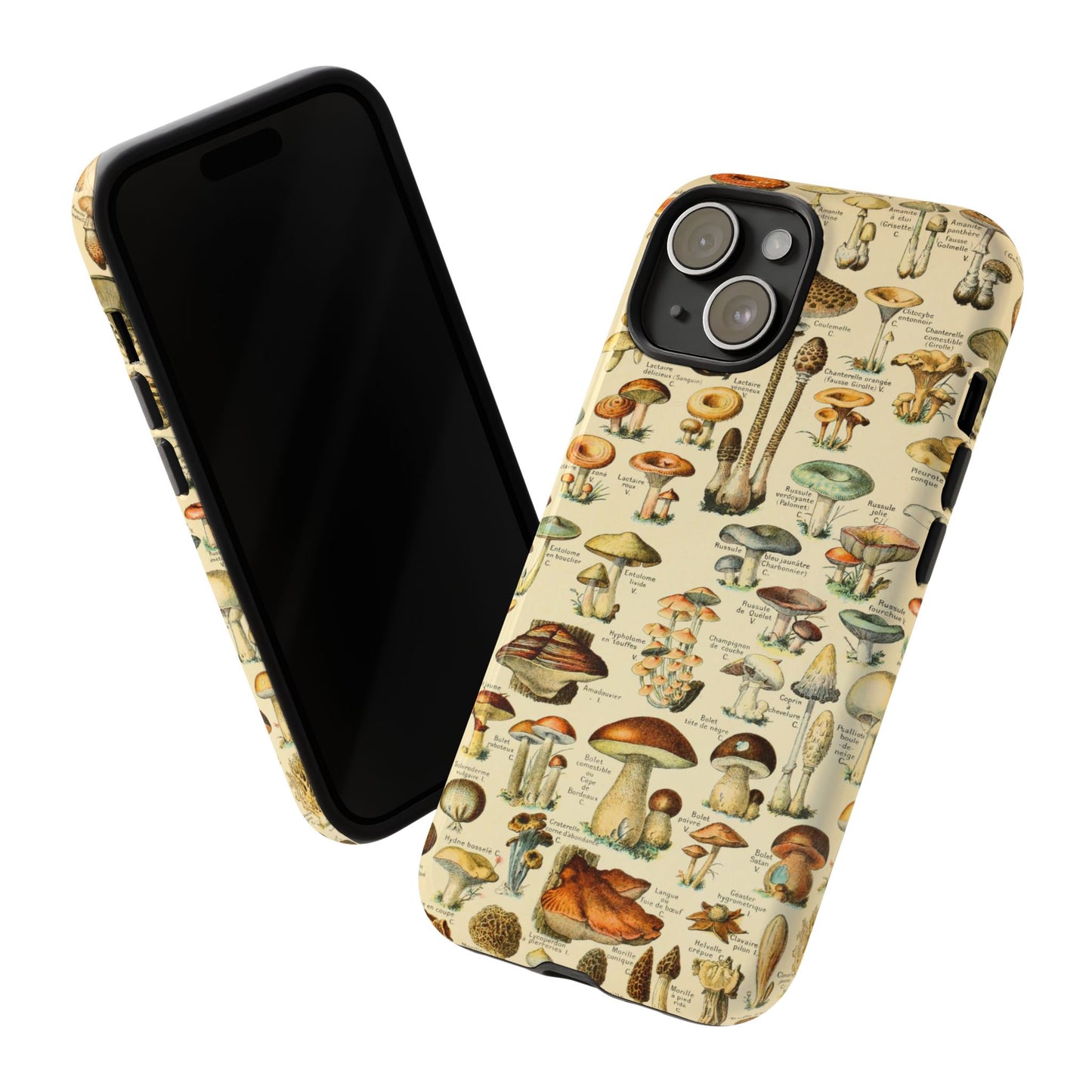 Mushrooms Vintage Field Guide iPhone Case