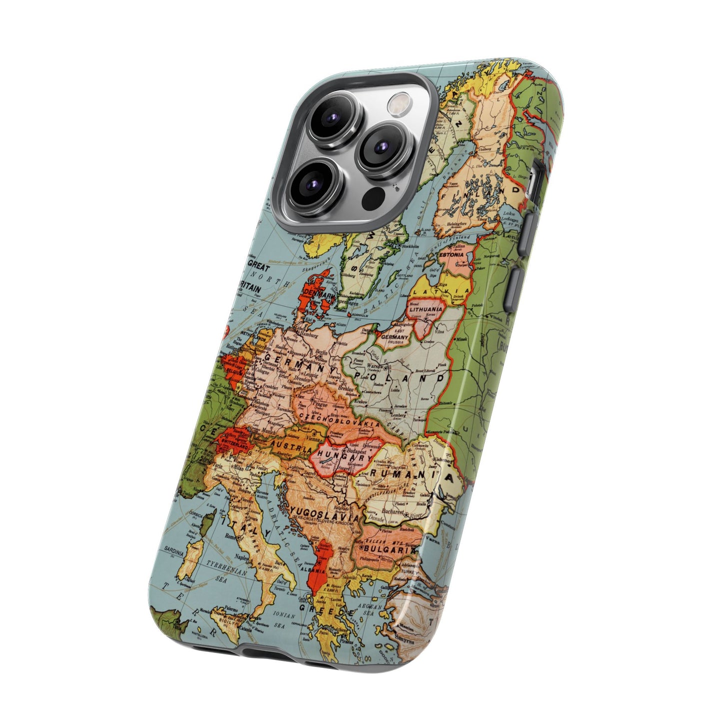 Wanderlust Vintage Map of Europe iPhone Case