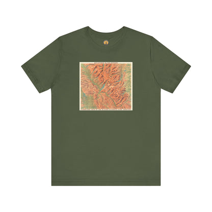 Glacier National Park Vintage Map Tee