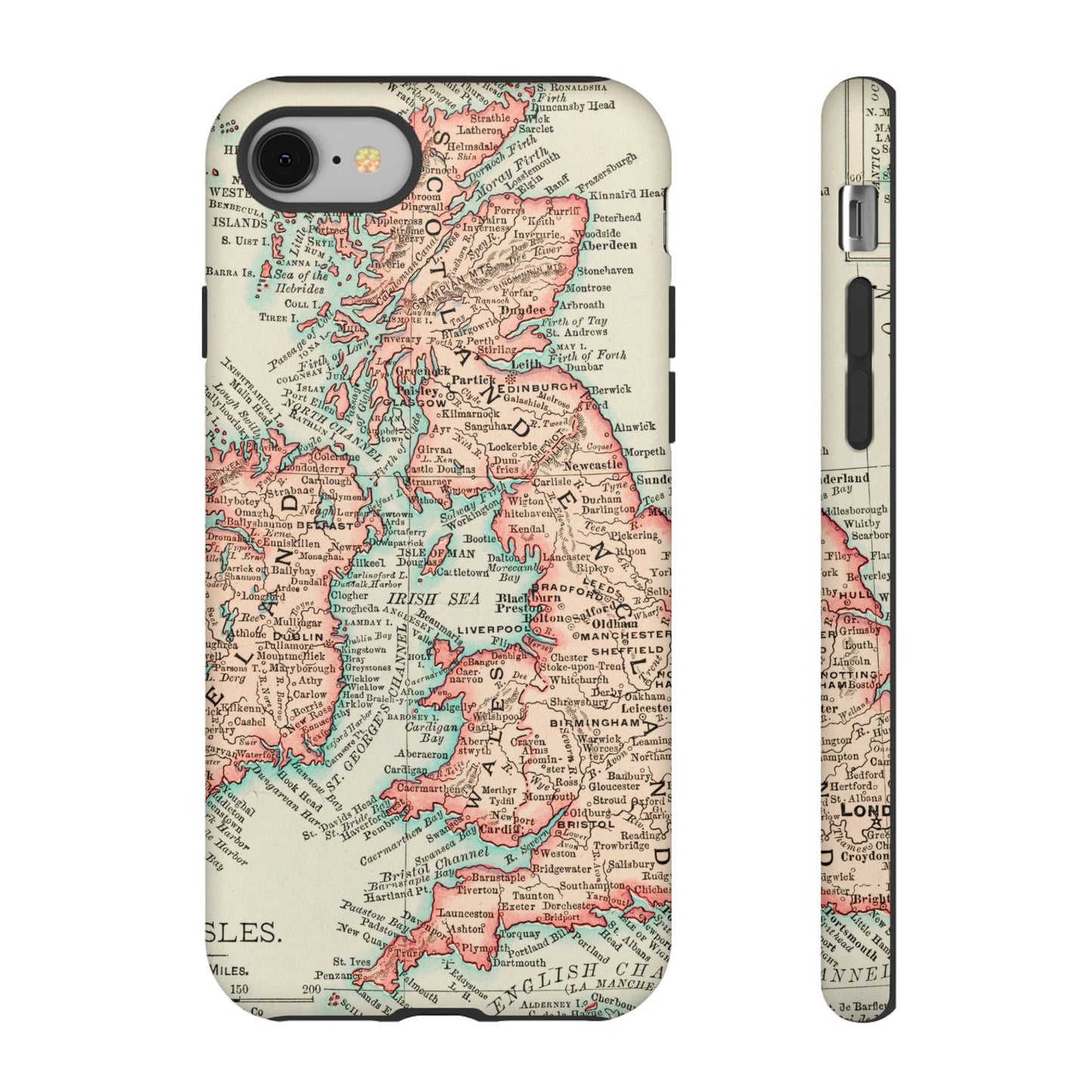 British Isles Vintage Map iPhone Case