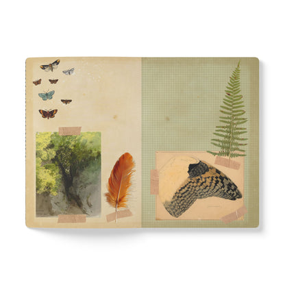 Owl & Moon Vintage Field Notes | Softcover Journal with Inside Illustrations