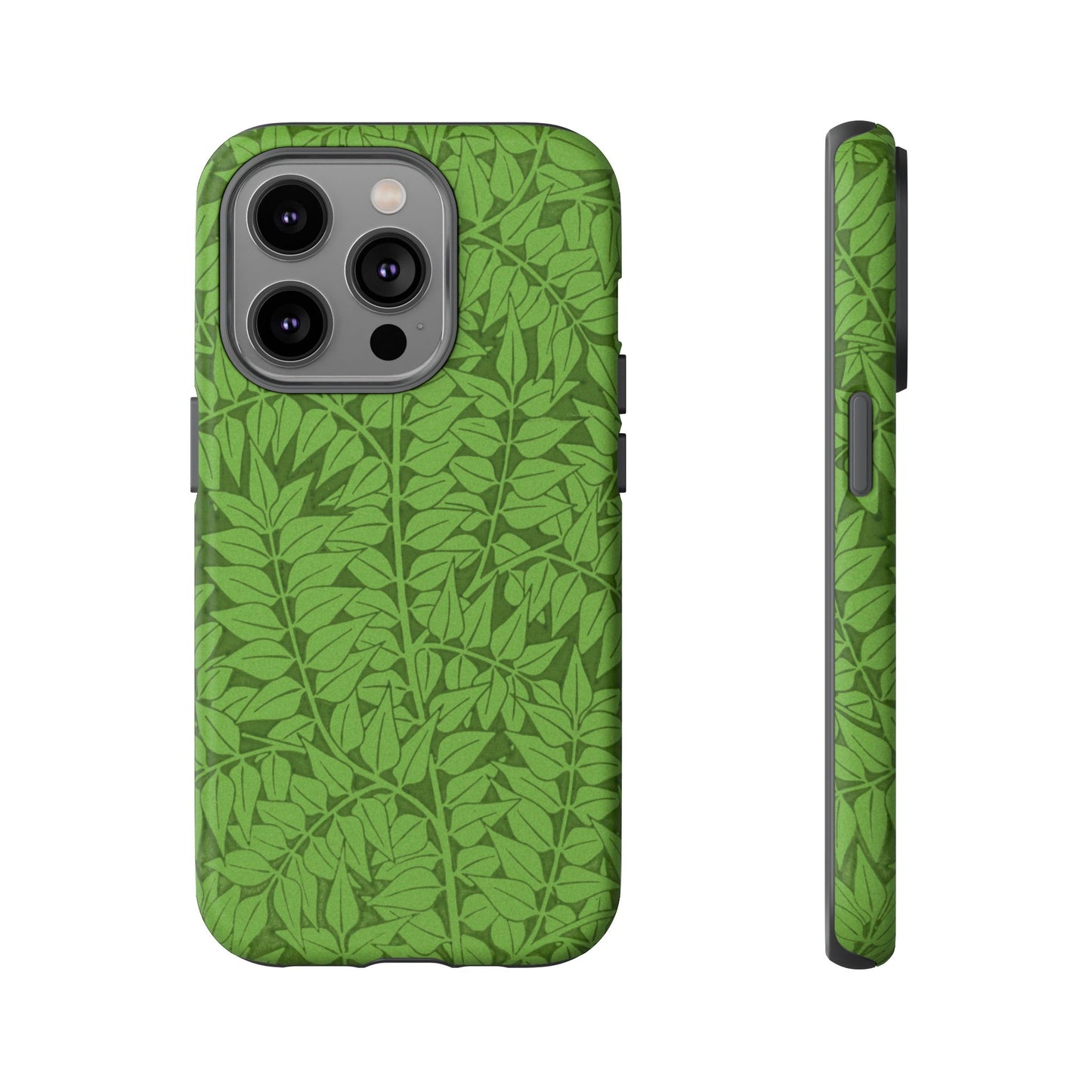 Antique Green Branch Pattern by William Morris iPhone Case