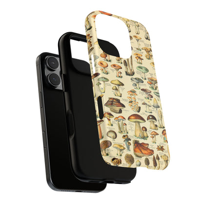 Mushrooms Vintage Field Guide iPhone Case