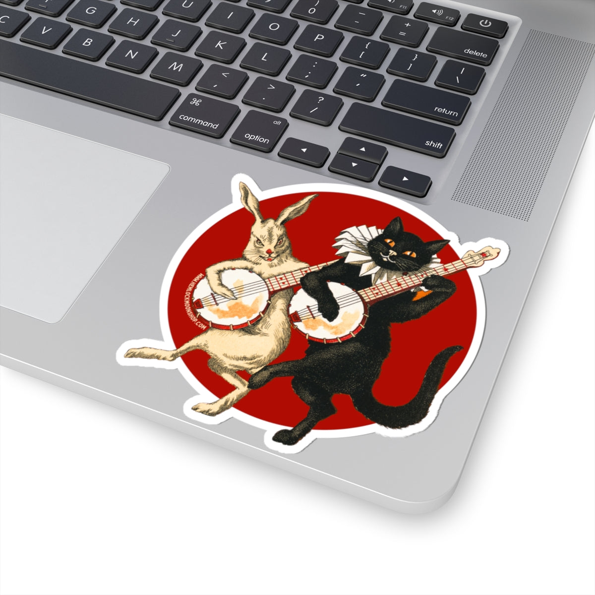 Dueling Banjos | Sinister Cat & Rabbit Stickers (4 sizes)