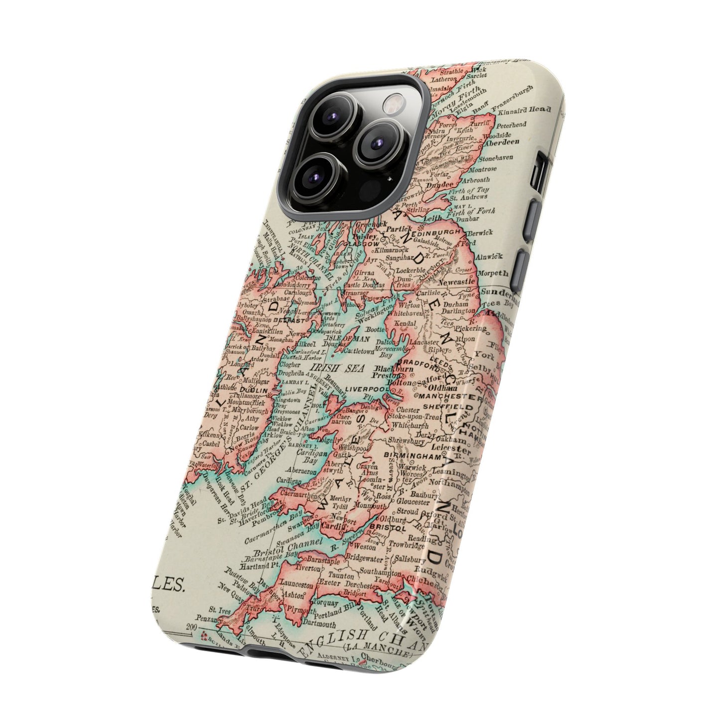 British Isles Vintage Map iPhone Case