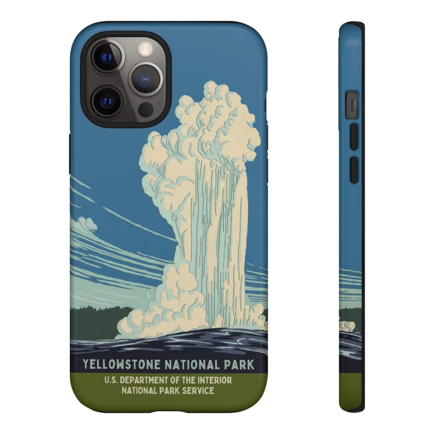 Yellowstone National Park Retro iPhone Case