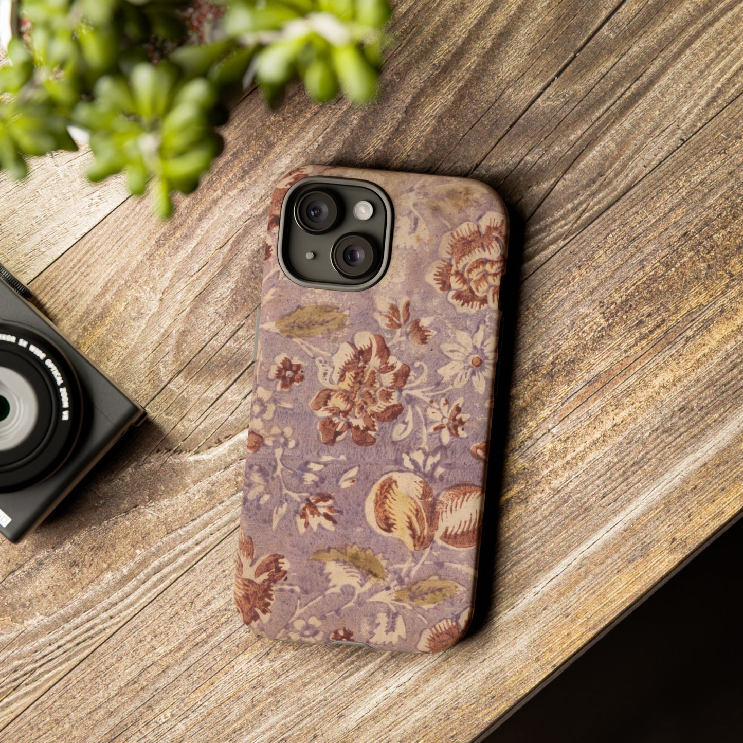 Vintage Lavender & Rose Fruit & Floral iPhone Case