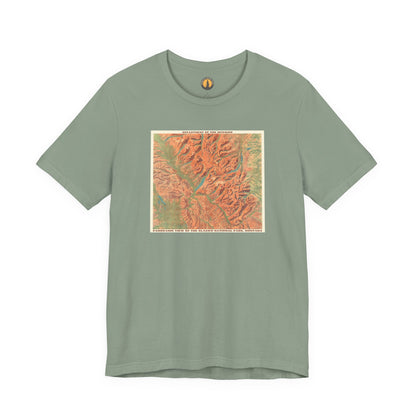 Glacier National Park Vintage Map Tee