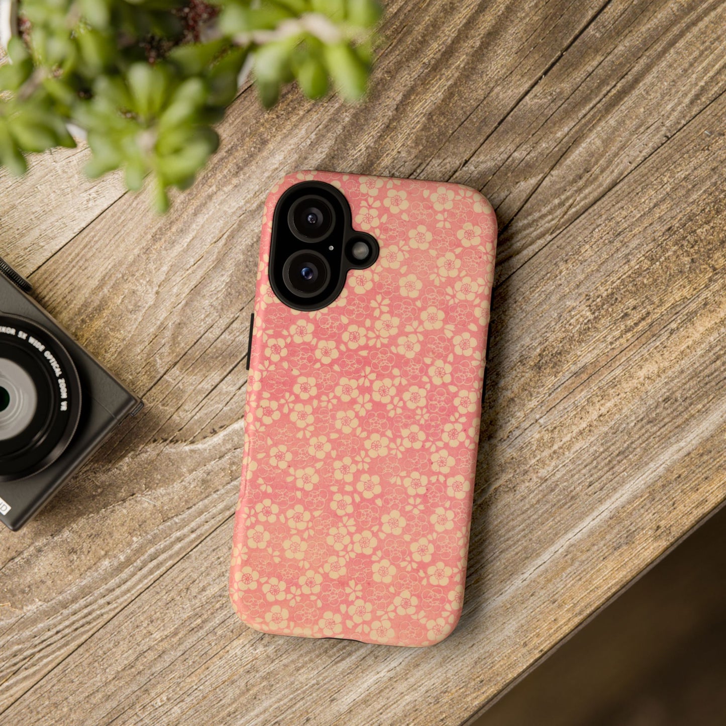 Pink Pattern Scattered Flowers iPhone Case