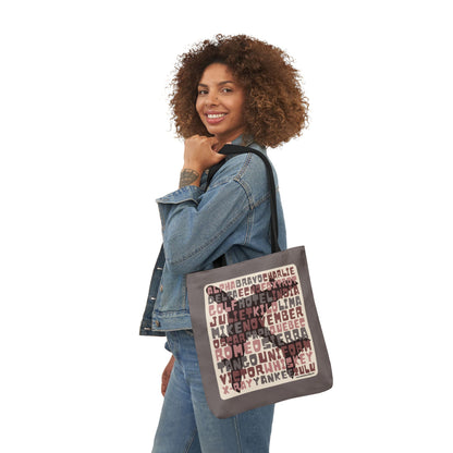 Pink Aviation Alphabet Tote Bag (3 sizes)