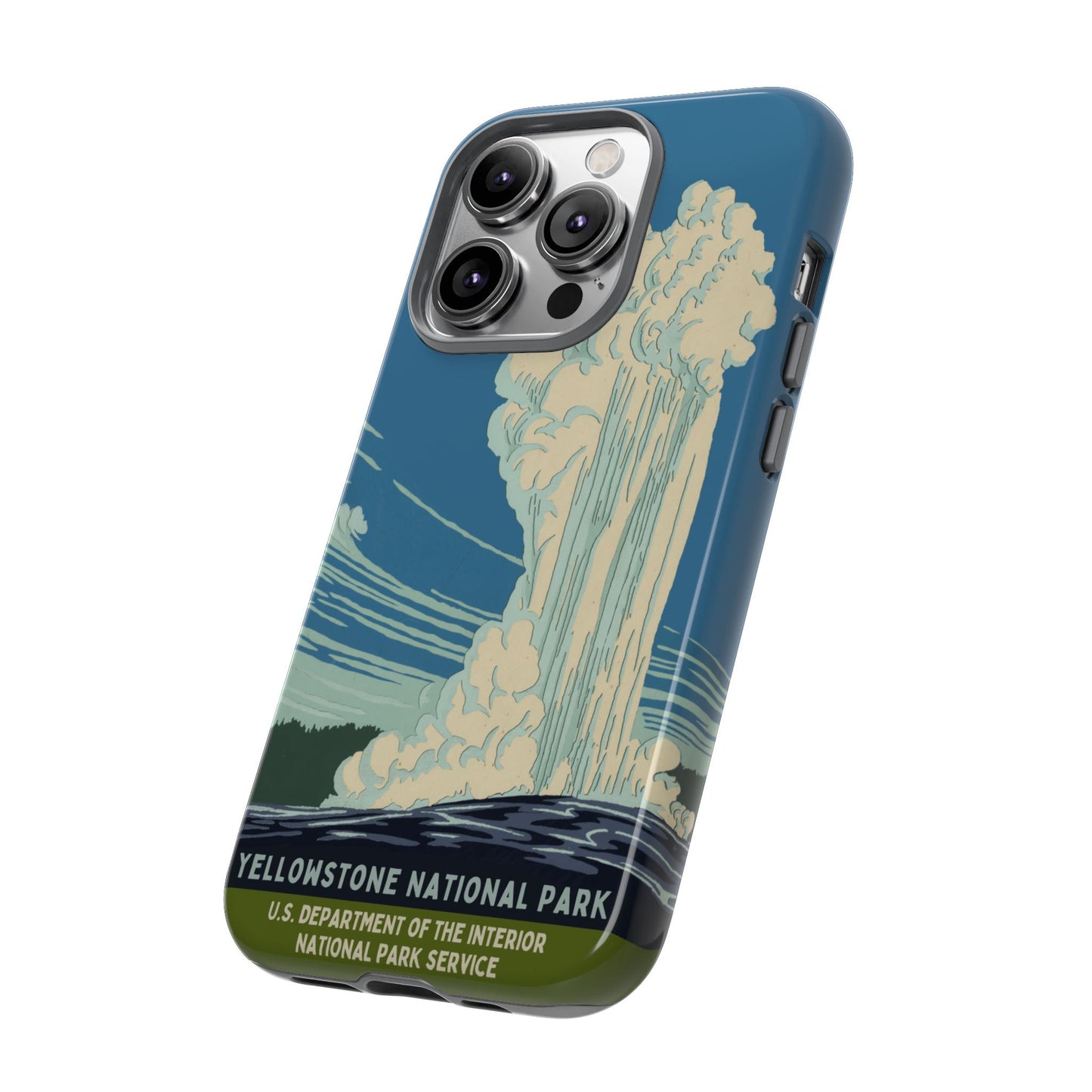 Yellowstone National Park Retro iPhone Case
