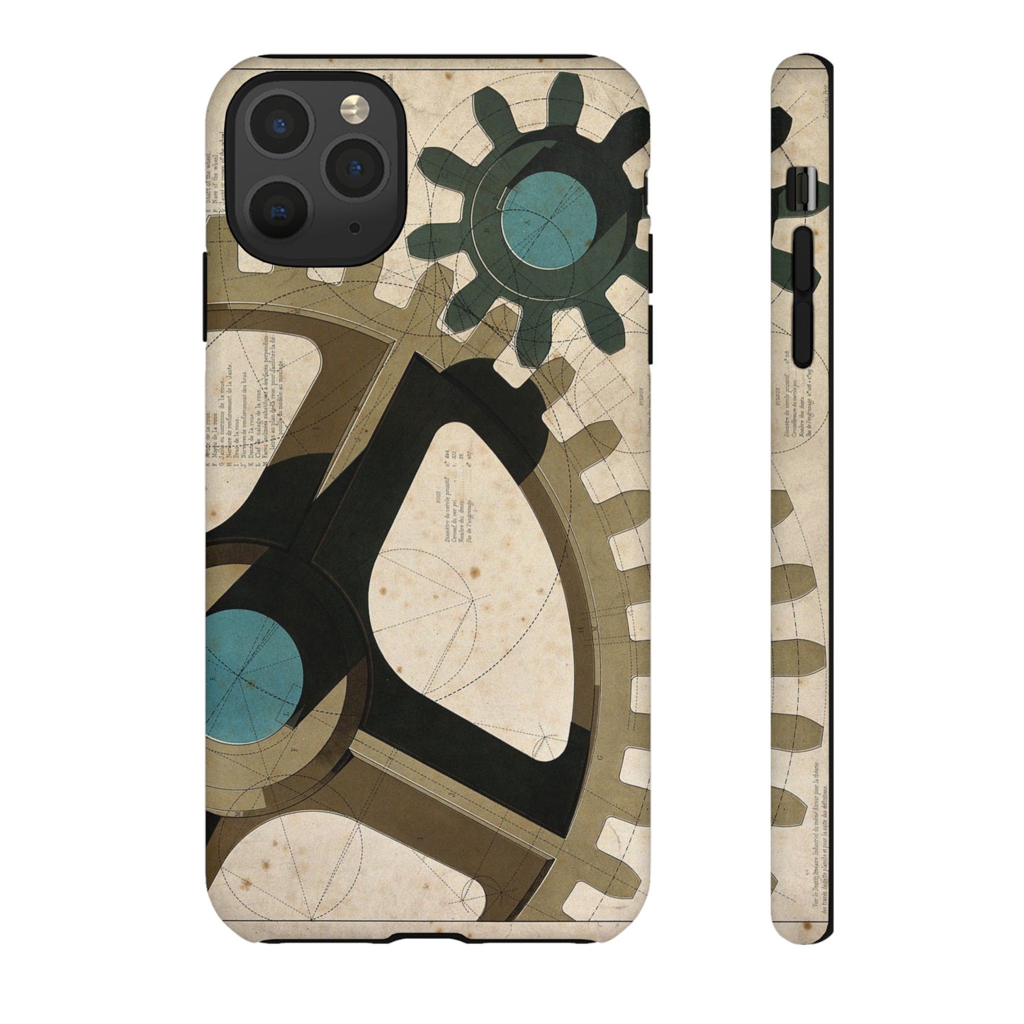 Antique Industrial Cog Wheels iPhone Case