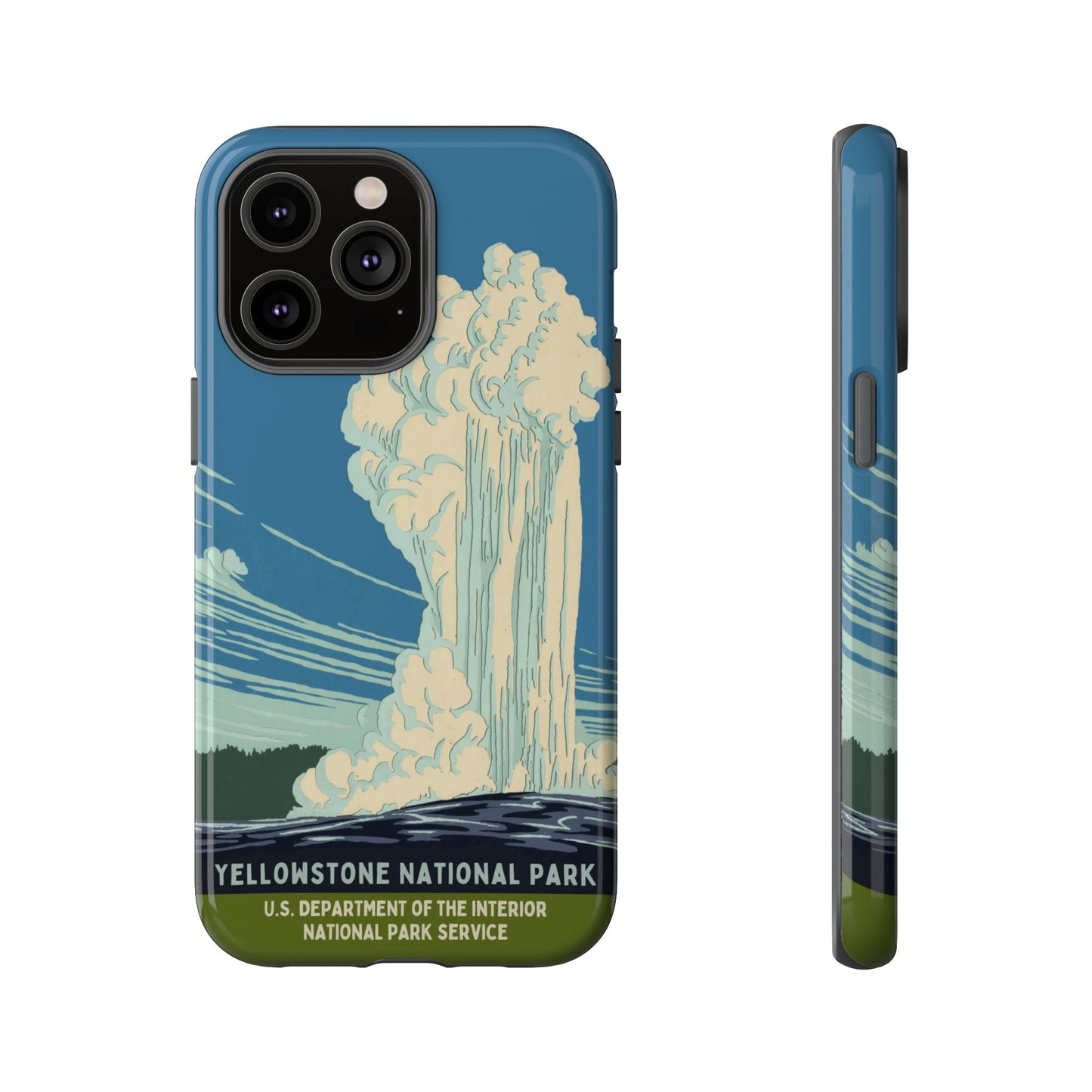 Yellowstone National Park Retro iPhone Case