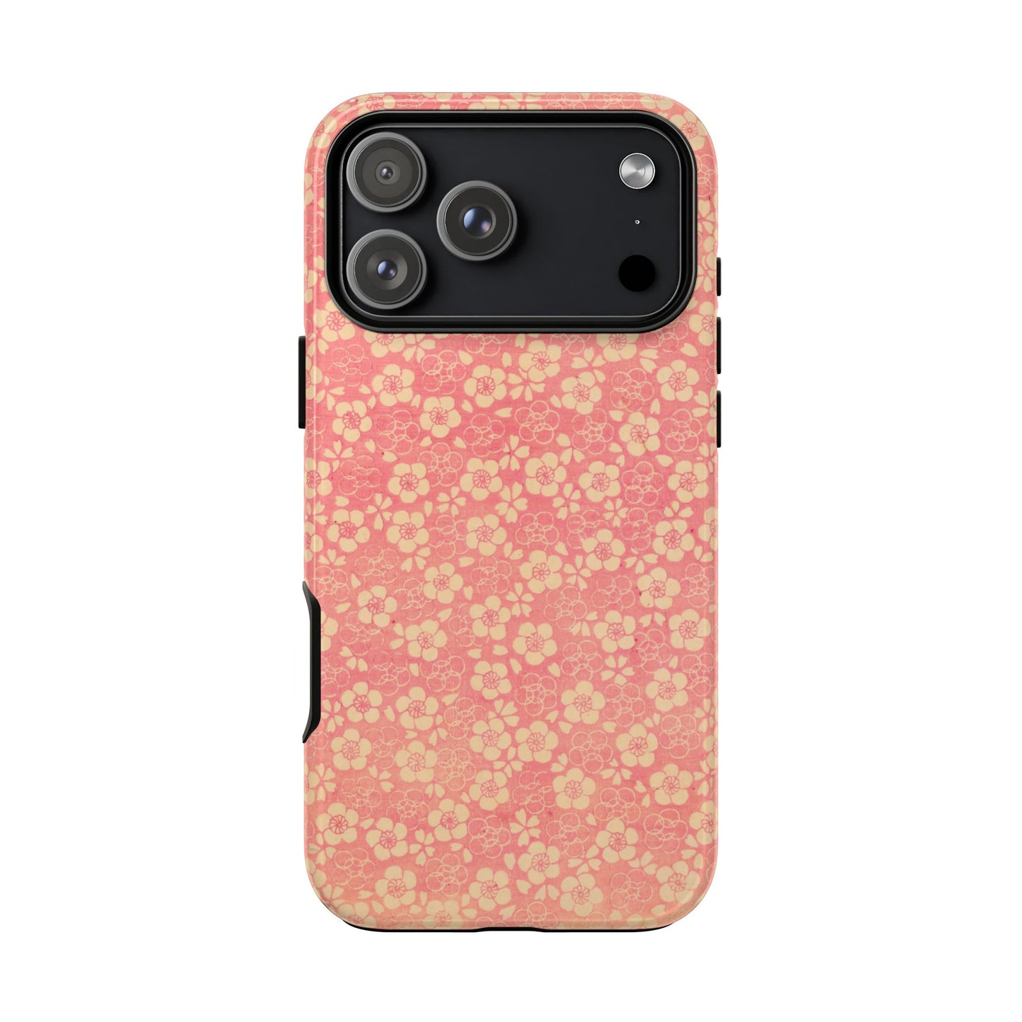 Pink Pattern Scattered Flowers iPhone Case