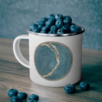 Celestial Star Map Enamel Camping Cup