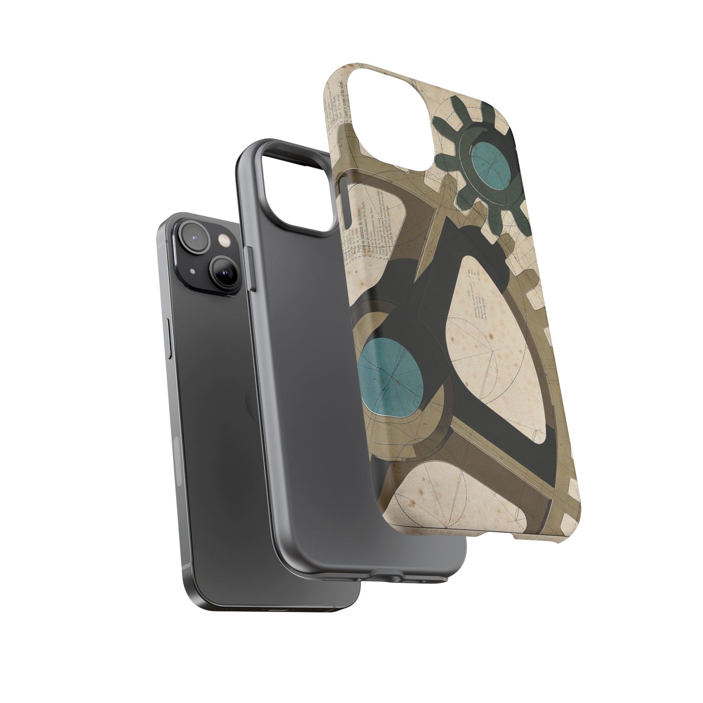 Antique Industrial Cog Wheels iPhone Case