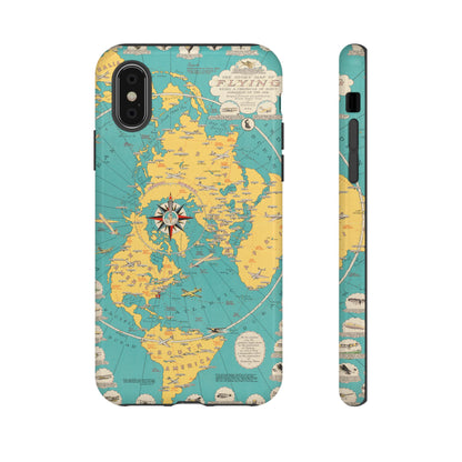 Map of Flying Retro iPhone Case