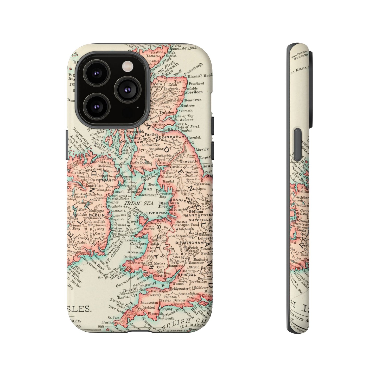 British Isles Vintage Map iPhone Case