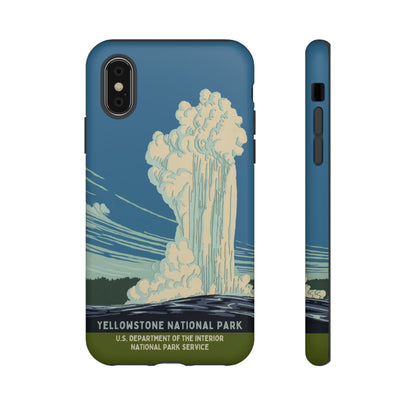 Yellowstone National Park Retro iPhone Case