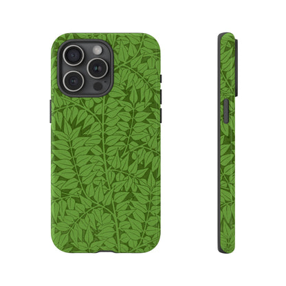 Antique Green Branch Pattern by William Morris iPhone Case