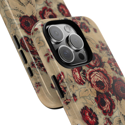 Red Roses Vintage iPhone Case
