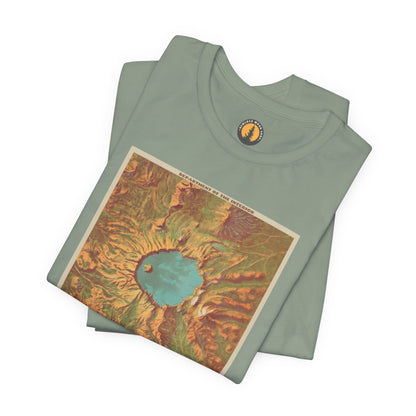 Crater Lake Vintage Map Tee