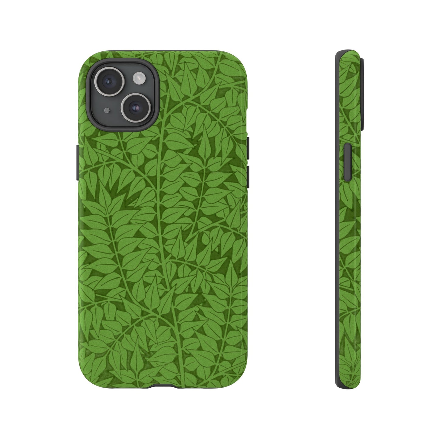 Antique Green Branch Pattern by William Morris iPhone Case