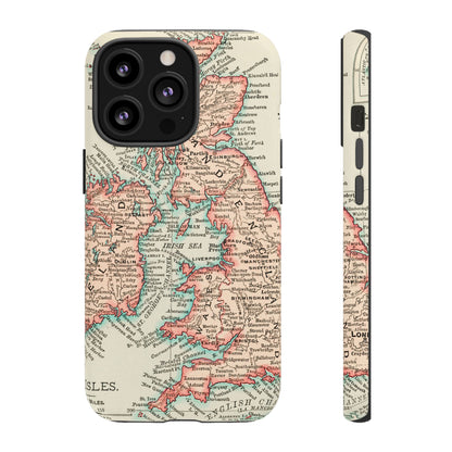 British Isles Vintage Map iPhone Case