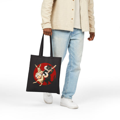 Black Cat & White Rabbit | Dueling Banjos Tote Bag