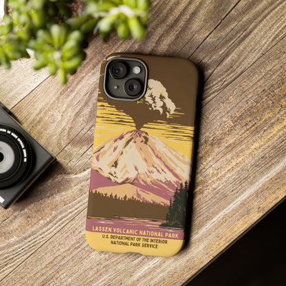 Lassen Volcanic National Park Retro iPhone Case