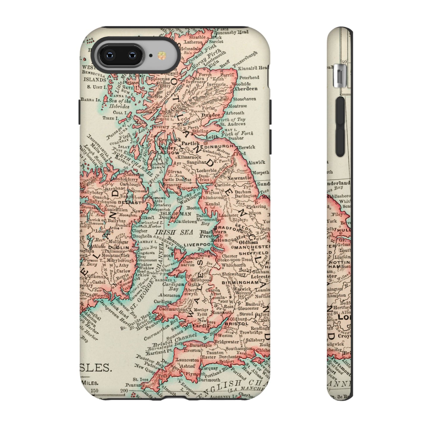 British Isles Vintage Map iPhone Case
