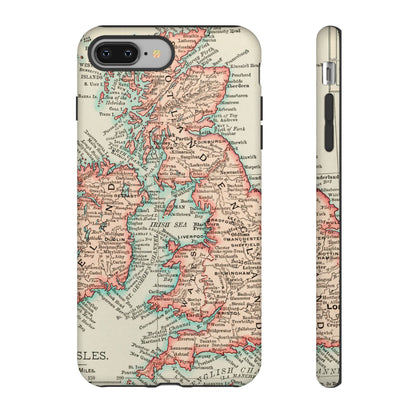 British Isles Vintage Map iPhone Case